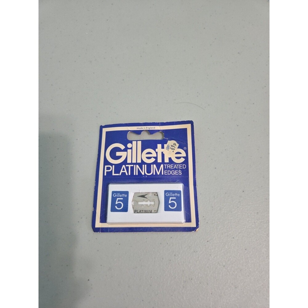 Gillette Platinum Plus Vintage Razor Blades 5 Count New Old Stock